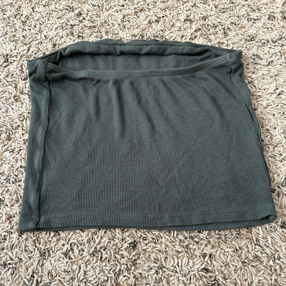 Army green tube top